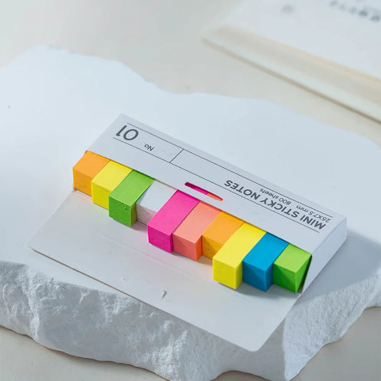 800 Boxed Sticky Notes Index Labels Reading Stickers Not Transparent Peaceful Pleasures Health and Wellness