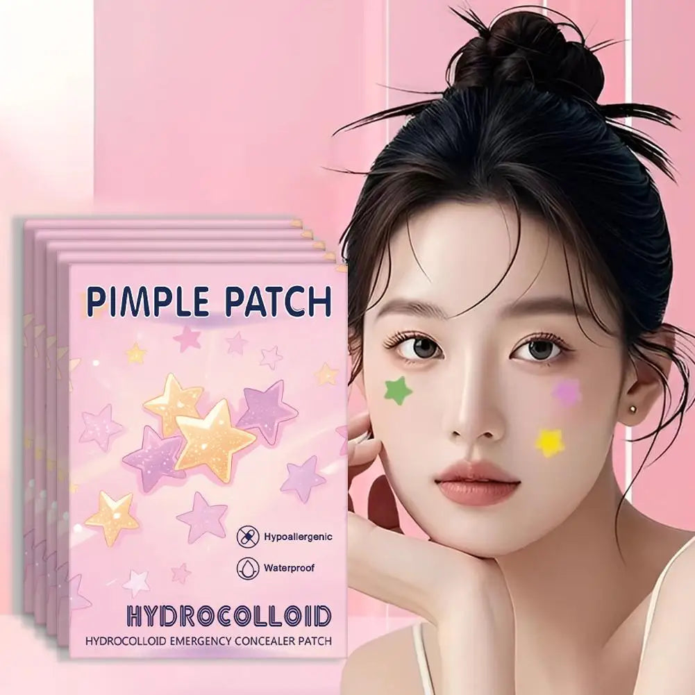1400-Count Star Hydrocolloid Pimple Patches – Assorted Sizes