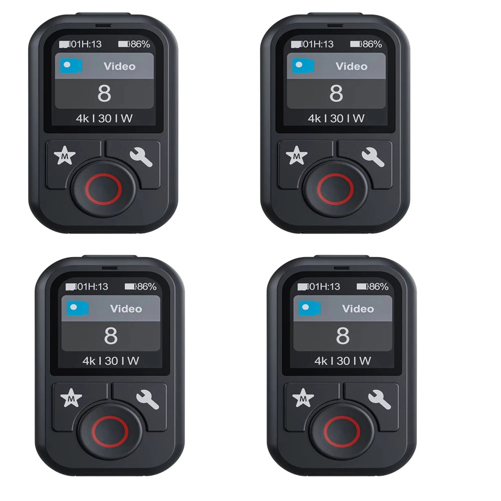 TELESIN T13 Waterproof Bluetooth Remote Control for GoPro Hero13 12 11 10 9 8 Max With Wrist Strap for Action Camera Accessories Peaceful Pleasures Health and Wellness 4 pcs Remote box
