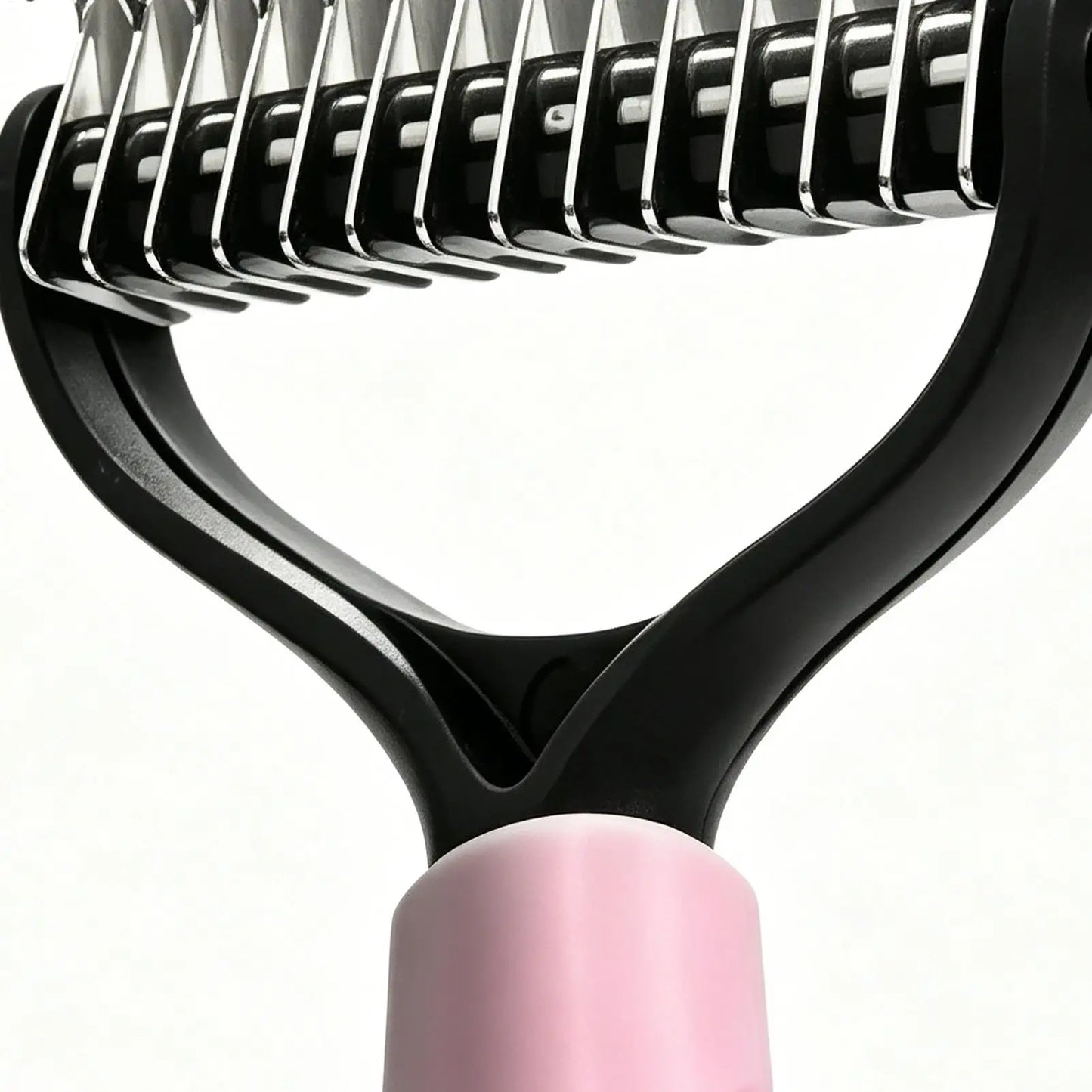 Pet Deshedding Brush & De-Matting Comb for Dogs & Cats