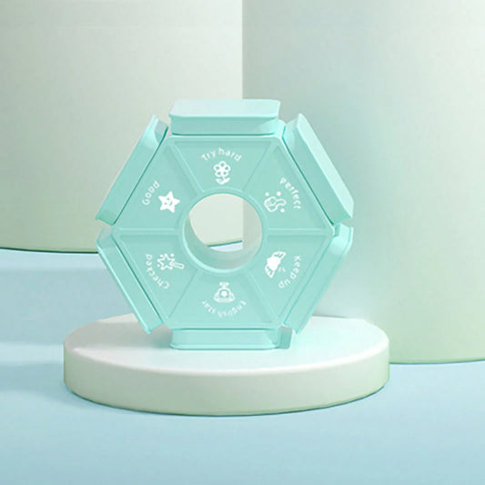 Bview Art English Six-sided Teacher Stamps Reward Incentive Cute Peaceful Pleasures Health and Wellness