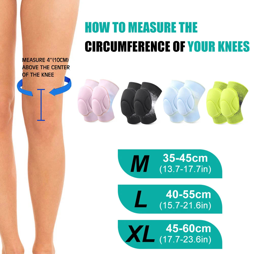 WEFITON Heavy Duty Knee Pads | Thick Sponge Impact Protection Sports Knee Pads Peaceful Pleasures Health and Wellness