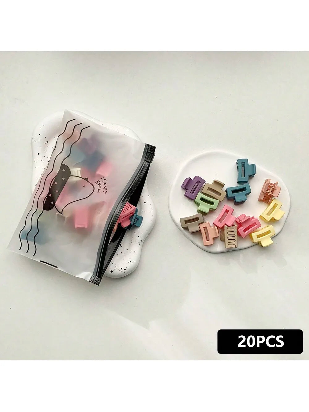 Morandi Mini Hair Claw Clips – 20pcs Set for Bangs & Ponytails Hair Accessories Peaceful Pleasures Health and Wellness style5