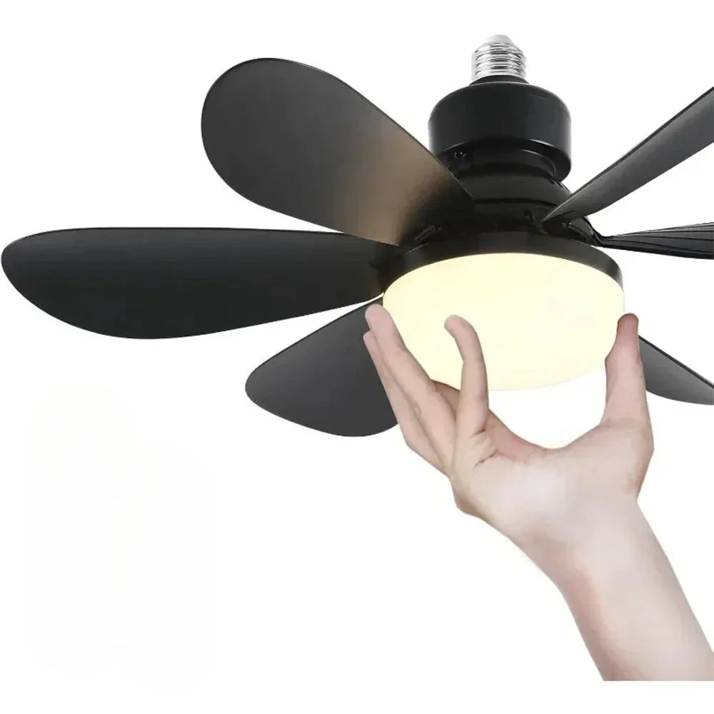 E27 LED Ceiling Fan Light with Remote & 3-Speed Control