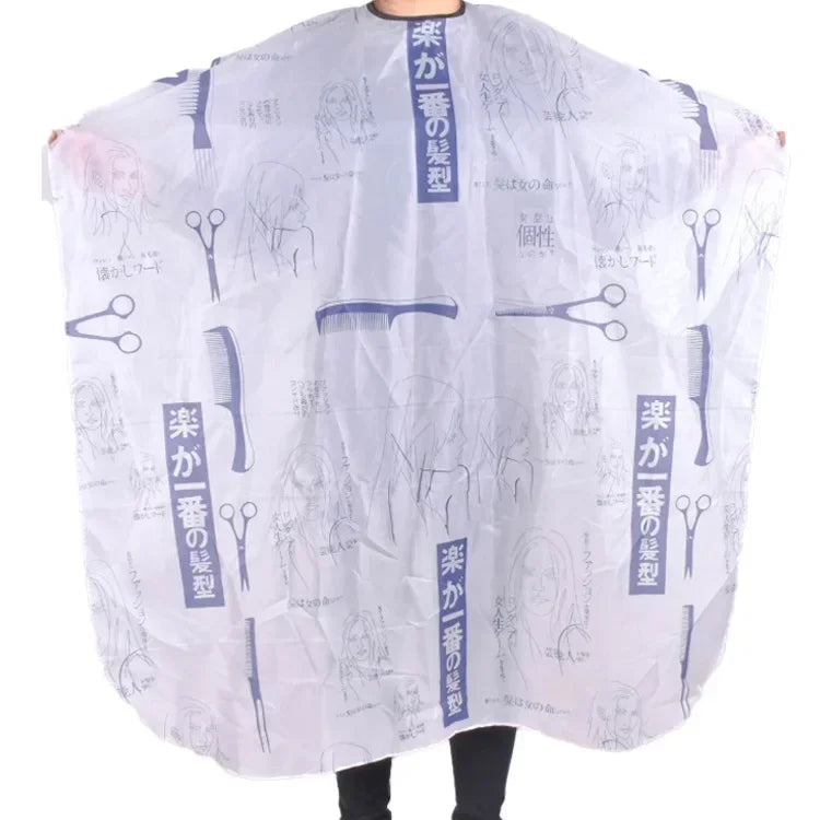 Kids Hair Cutting Cape Gown Hairdresser Barber Apron Hairdressing Children Girls Boys Hair Cut Cloak Umbrella Protecter Peaceful Pleasures Health and Wellness E