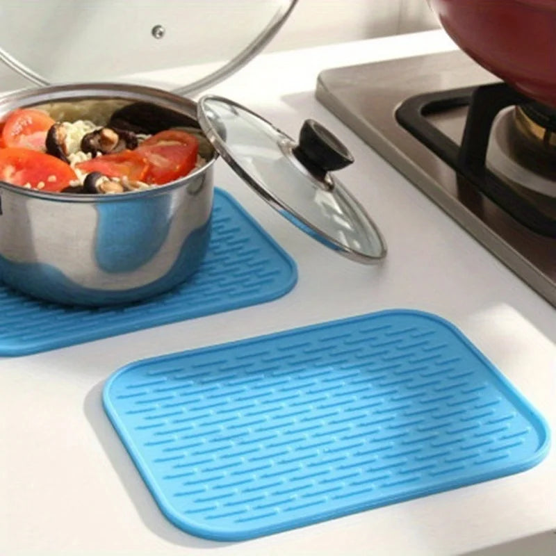 Silicone Heat Resistant Kitchen Mat – Flexible Hot Pad Trivet