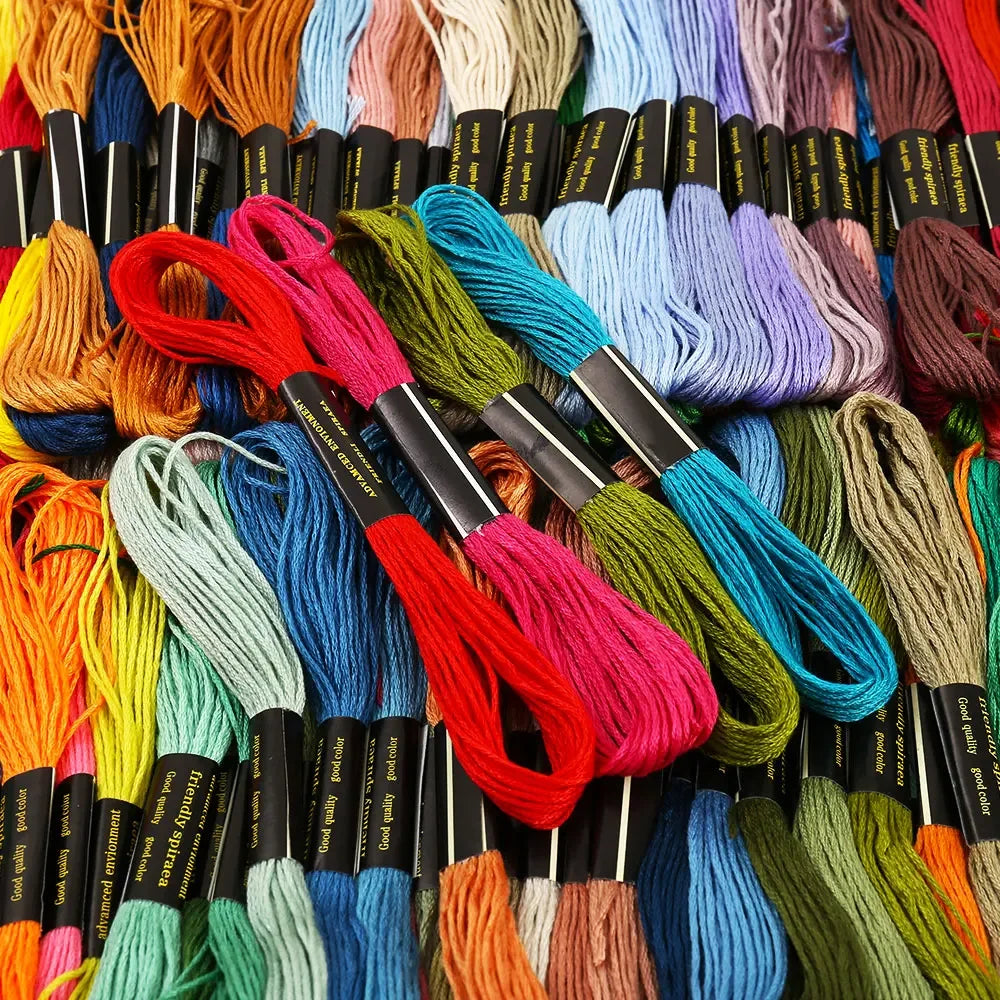 447pc Mixed Color Embroidery Floss Kit | Cross Stitch Thread
