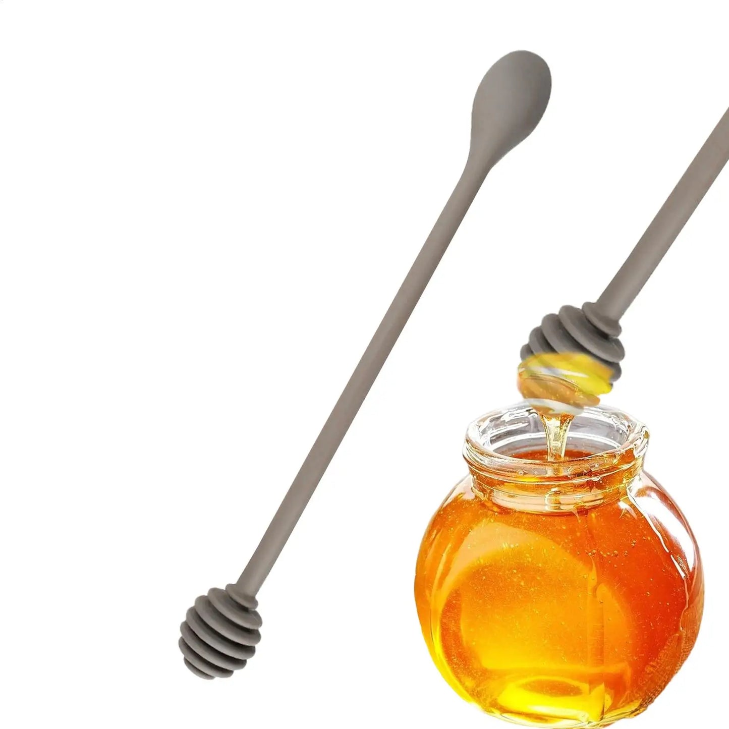 Silicone Honey Dipper Stick – Non-Drip Kitchen Dispensing Spoon