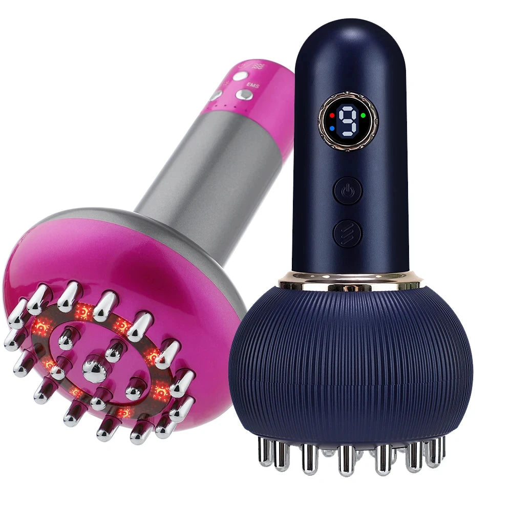 Rechargeable Wireless Guasha Massager, Heating Scraping Brush for Body Shaping & Drainage, Fat Burner Massage Tool Peaceful Pleasures Health and Wellness