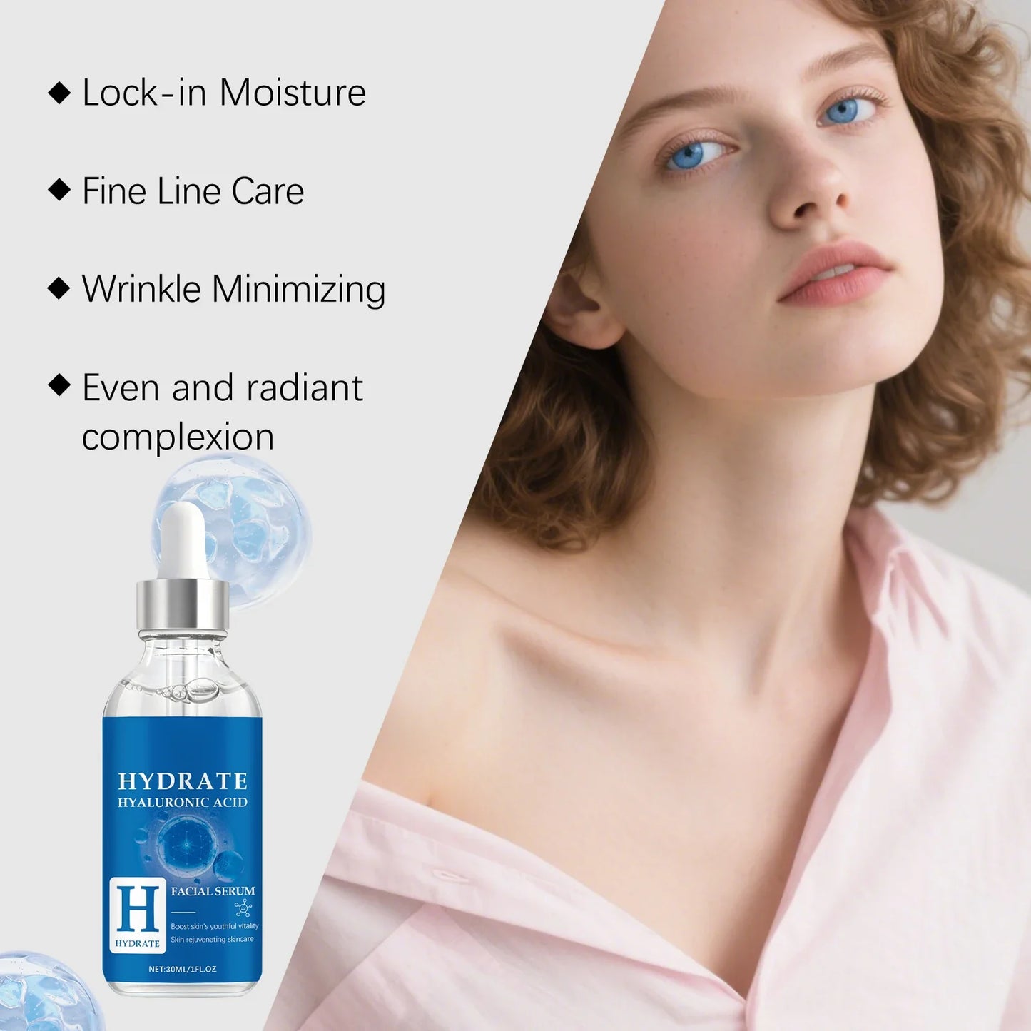 Hyaluronic Acid Face Serum – Deep Hydration, Fragrance Free