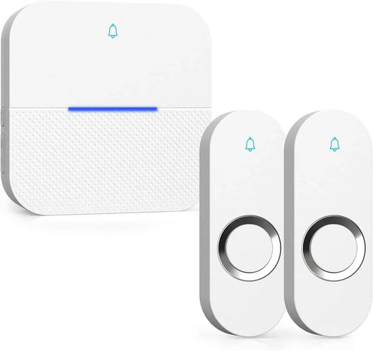 Waterproof Wireless Doorbell – 1000ft Range, 58 Chimes & LED Flash Smart Home & Security Peaceful Pleasures Health and Wellness United States