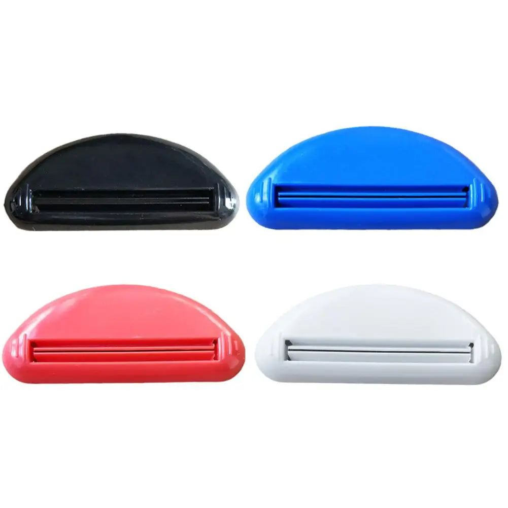 1pcs Multifunction Manual Toothpaste Dispenser Cream Tube Squeezer Bathroom Squeeze Paste Extruding Clip Squeezing Clamp Peaceful Pleasures Health and Wellness 4 different colors