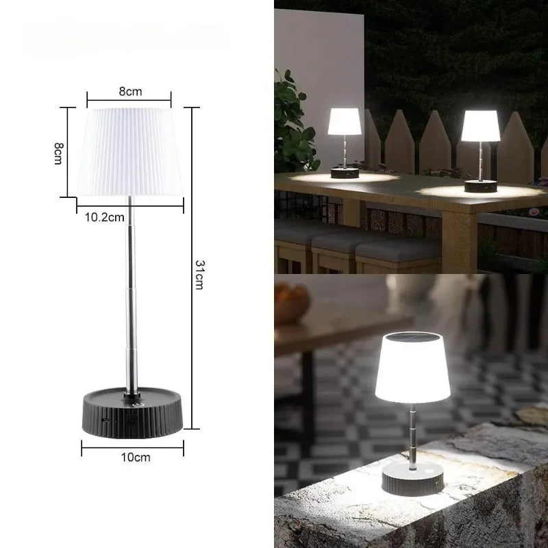 Solar Desk Lamp USB Rechargeable Waterproof Camping Light