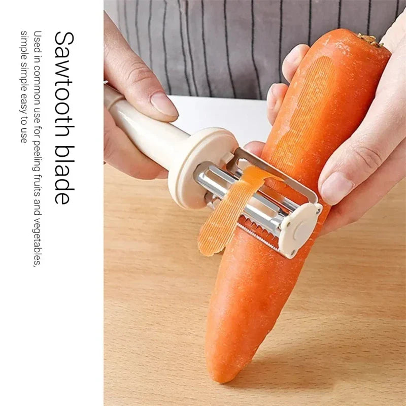 3-in-1 Stainless Steel Vegetable & Fruit Peeler with Grater