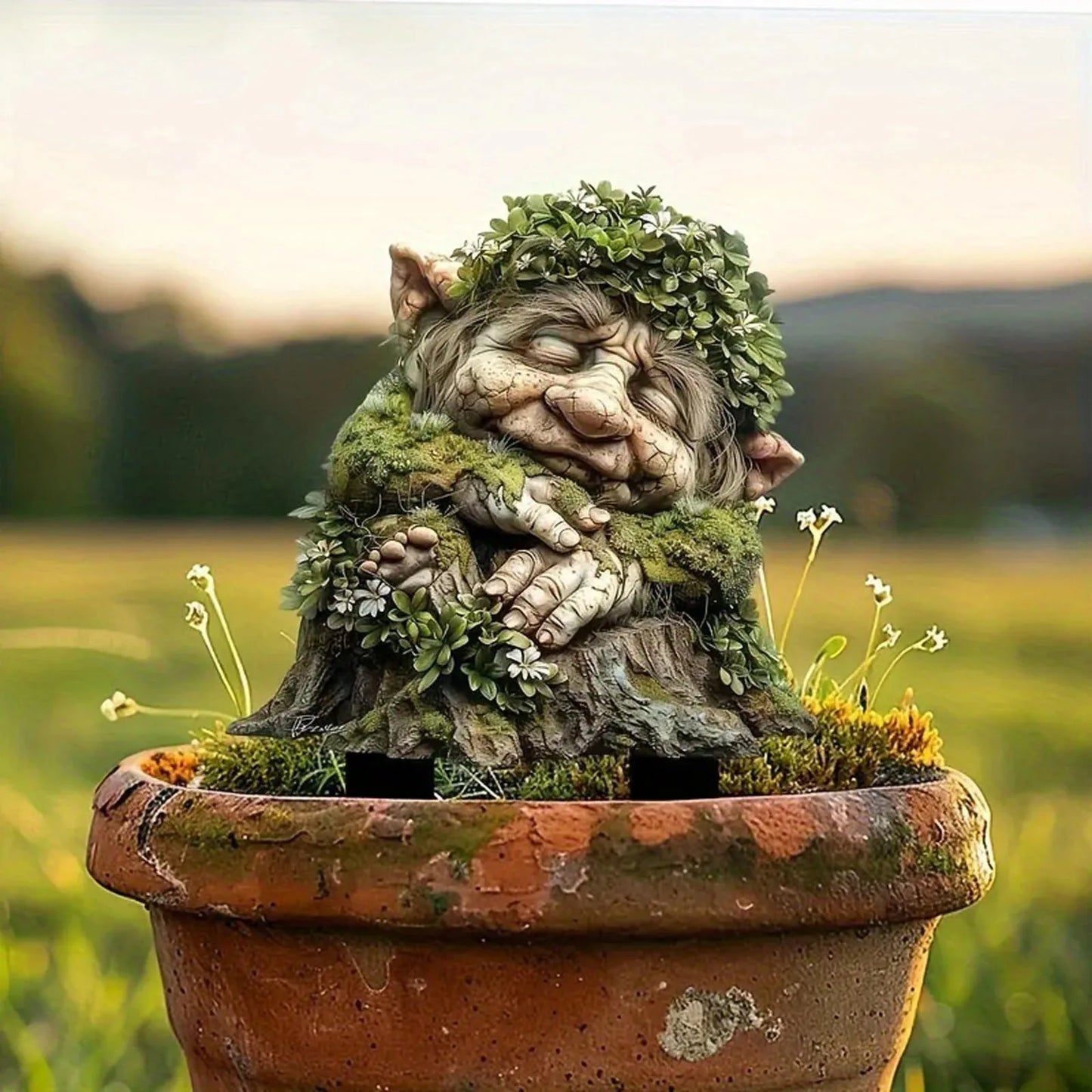 2D Flat Tree Elf Garden Stake – Waterproof Outdoor Lawn Decor