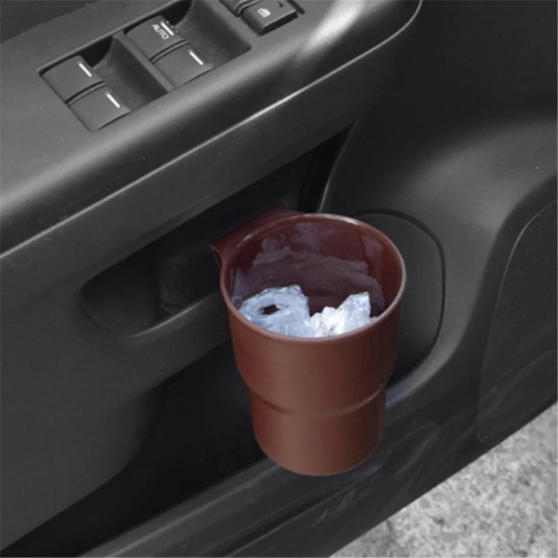 Car Cup Holder Hanging Air Vent Outlet Door Mount Bottle Drinks Holders Mobile Phone Holder Auto Multifunctional Garbage Can Peaceful Pleasures Health and Wellness