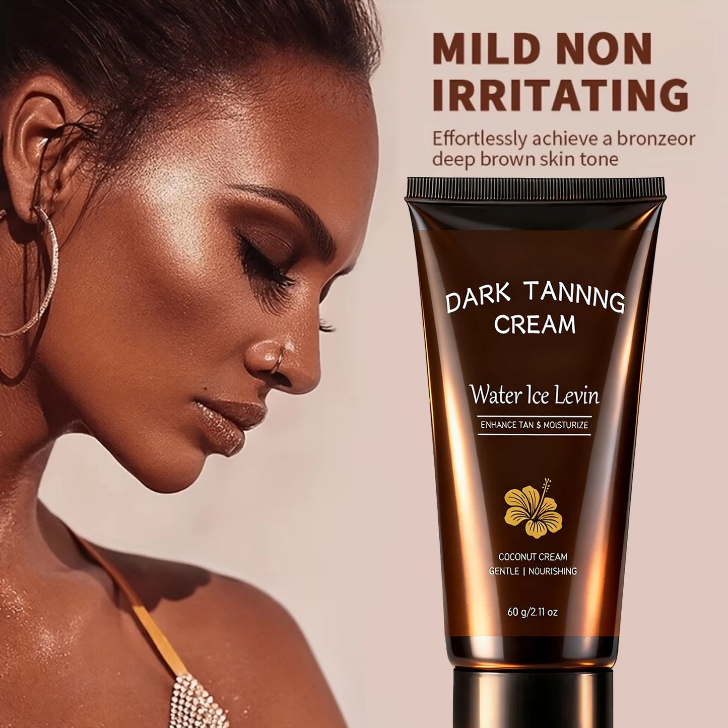 Collagen Coconut Self Tanning Cream – Dark Glow | 60g