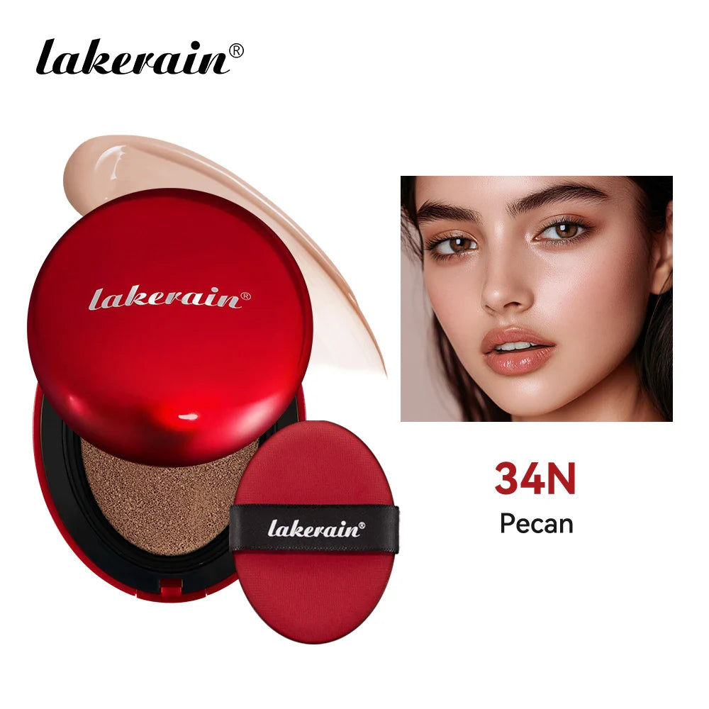 Lakerain Cushion Foundation – Full Coverage, SPF, 72H Wear