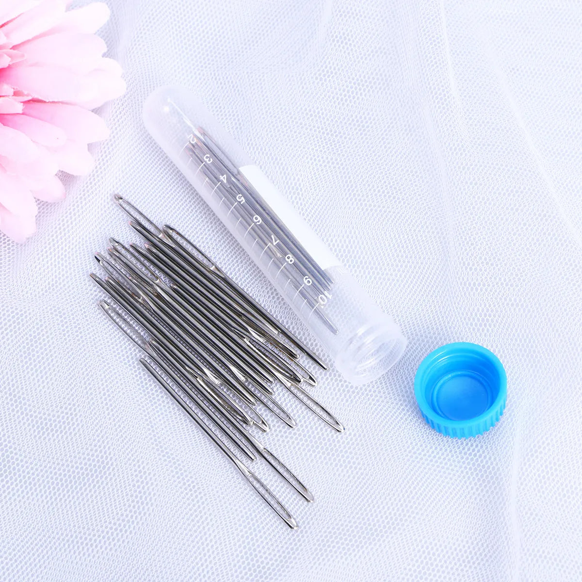 20Pcs 6Cm Stainless Steel Cross Stitch Needles Large Eye Blunt Sewing Needle for Knitting Crochet Embroidery Yarn Crafting Peaceful Pleasures Health and Wellness