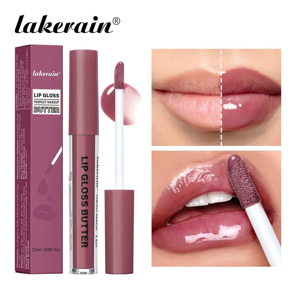 Lakerain Glossy Lip Gloss Butter – Mirror Finish & Moisturising