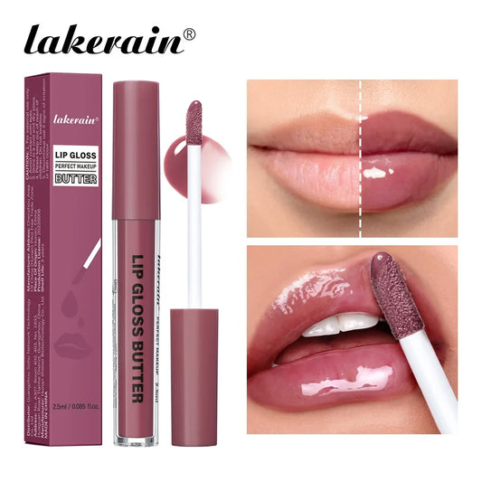 Lakerain Glossy Lip Gloss Butter – Mirror Finish & Moisturising Lip Gloss Oasis Select