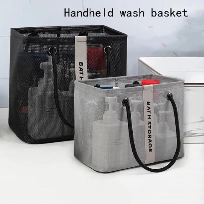 Portable Tote Shower Basket WaterproofBag With Handle Large Capacity Toiletry Bag Organizer Unisex Peaceful Pleasures Health and Wellness