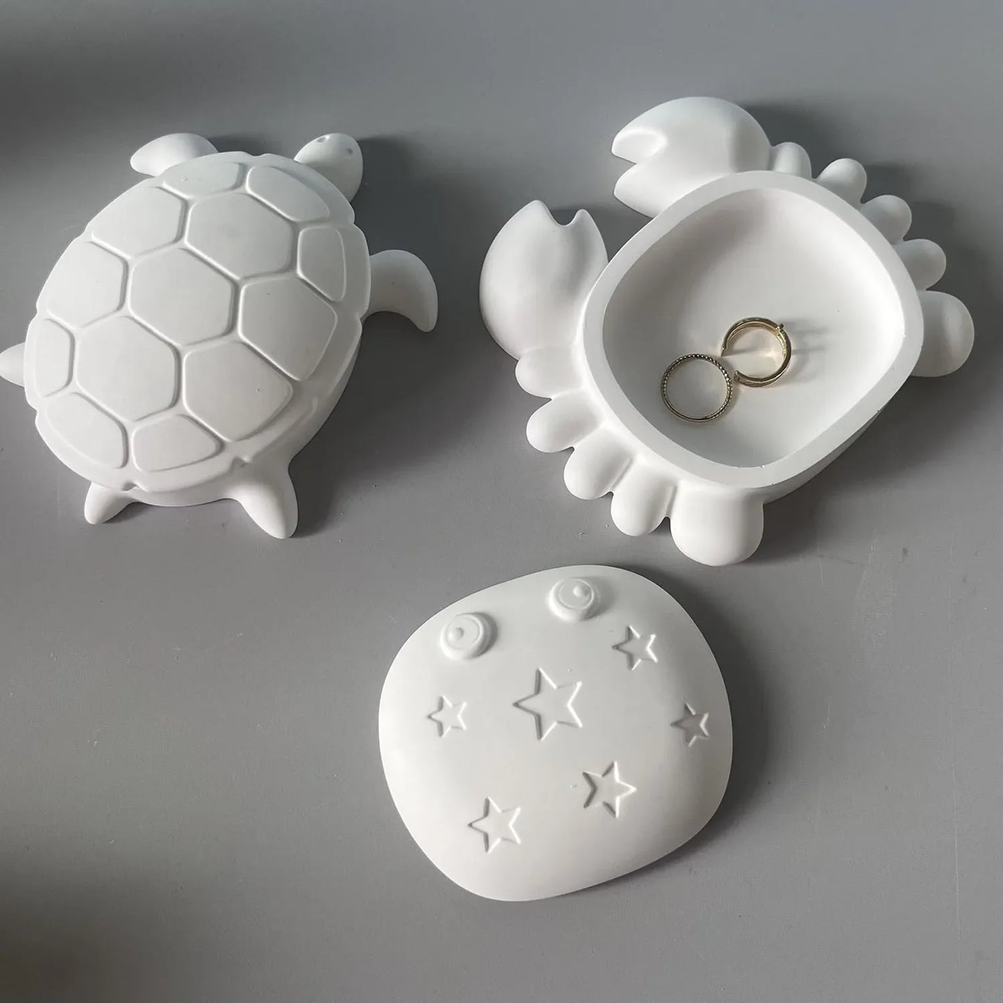 Turtle & Crab Silicone Mold – Resin, Plaster & Cement Casting