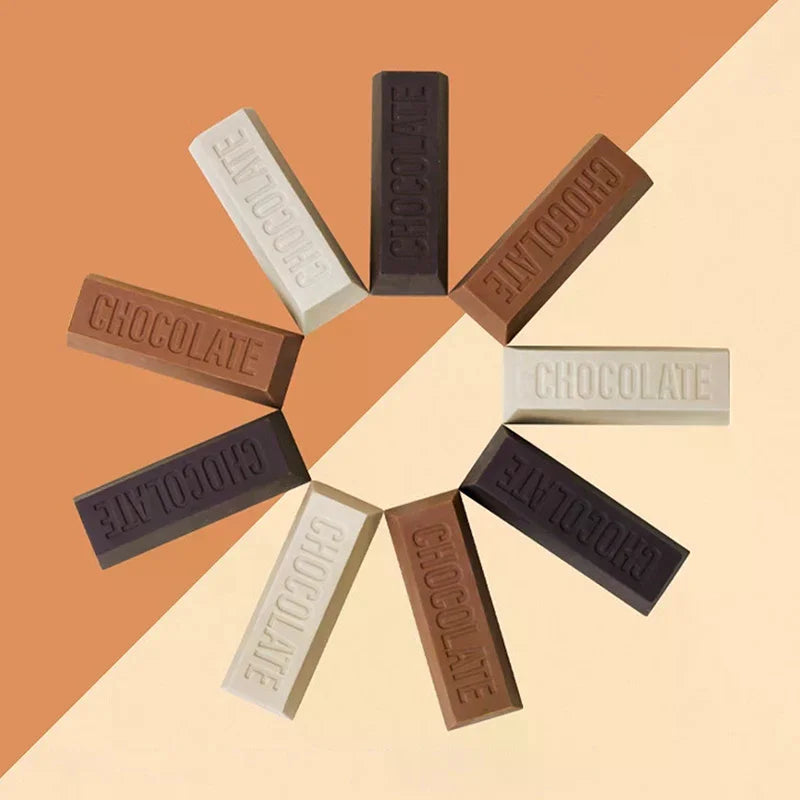 3-Pack Chocolate Design TPR Erasers – Fun Novelty Stationery