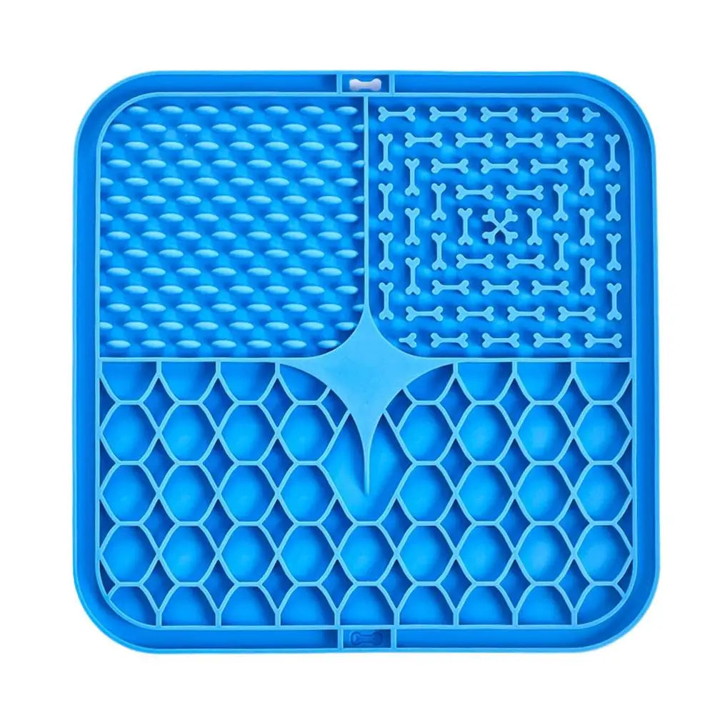 Silicone Dog Licking Mat Slow Feeder with Suction Cups