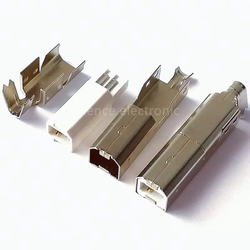 10Pcs USB Connectors Type B/Micro/Mini/USB2.0 Type A Male Female Assembly Adapter DIY Soldering Repair Data Charging Plug Socket Peaceful Pleasures Health and Wellness Type B 3in1