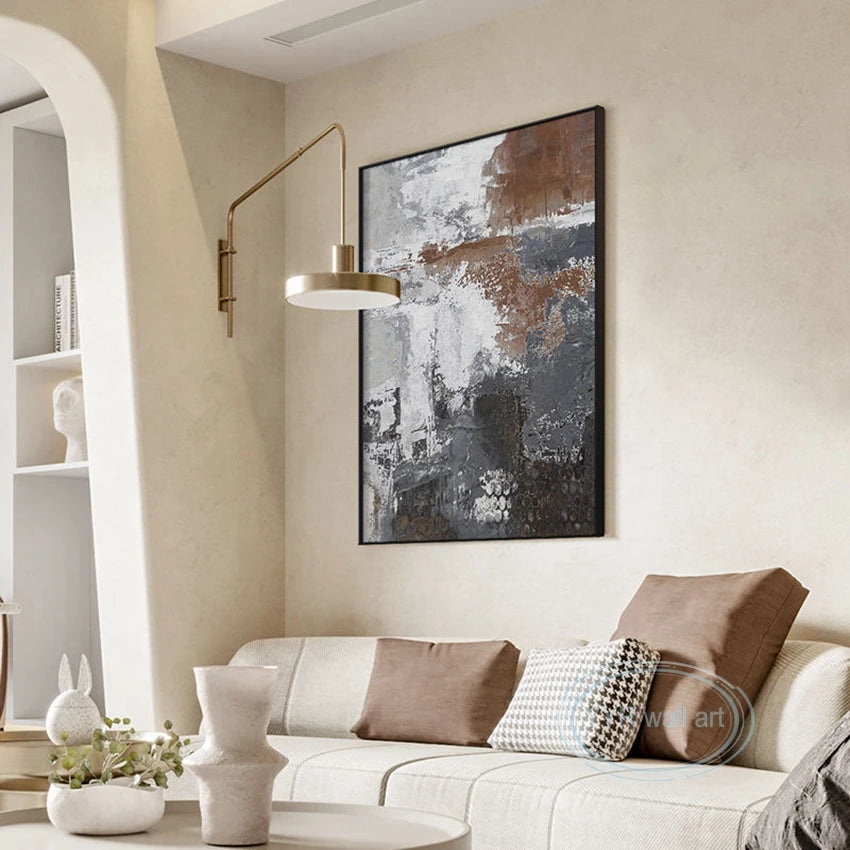 Wall Decoration Poster Living Room Bedroom Study Hotel Canvas Hanging Picture Modern Abstract 100% Handmade Custom Oil Painting Peaceful Pleasures Health and Wellness