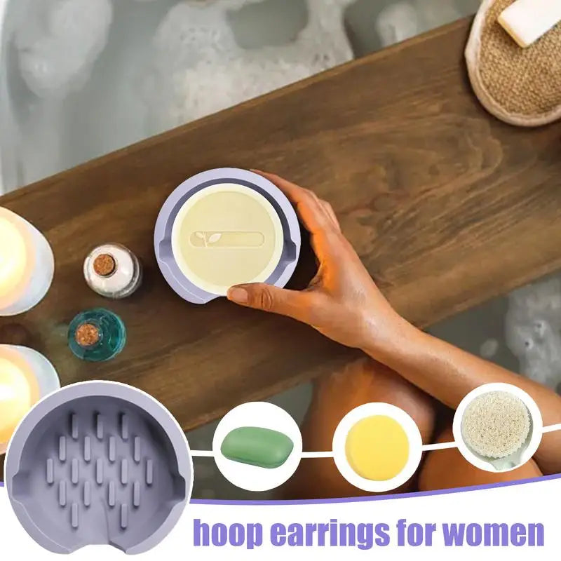 Silicone Sink Sponge Holder with Suction Cups | Kitchen Organizer