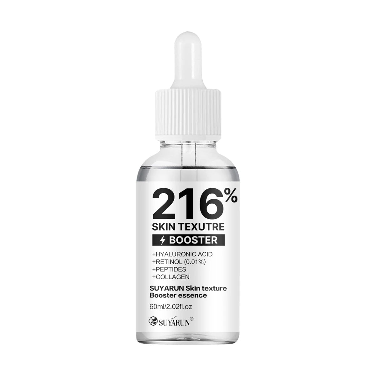 SUYARUN 216% Skin Texture Serum - Hyaluronic Acid + Niacinamide (Vit B3) Anti-Aging Face Treatment | Hydration & Firmness Boost. Peaceful Pleasures Health and Wellness 60ml