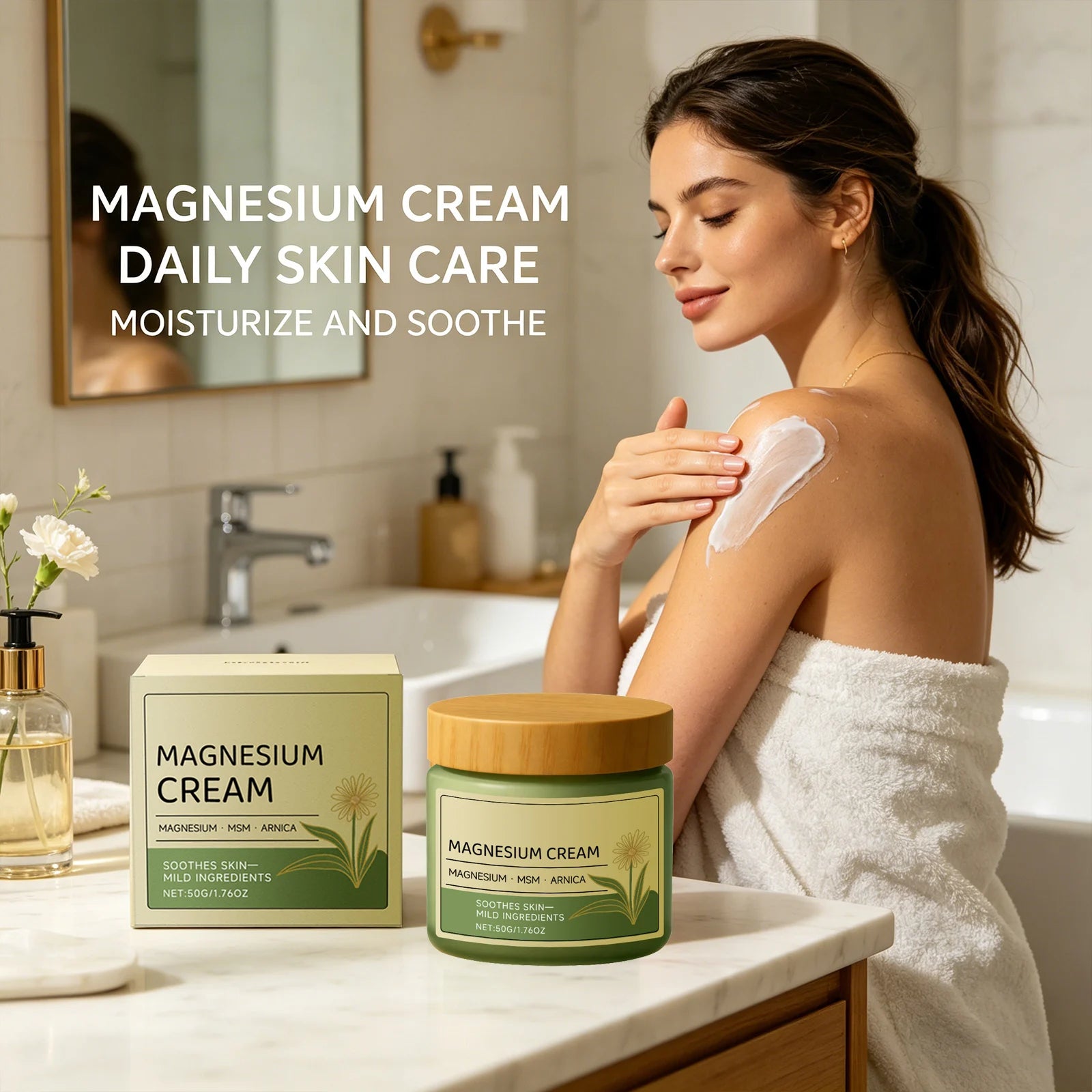 Natural Soothing Body Lotion Moisturizing Body Massage Relieving Muscle Soreness & Joint Tension Fast-Absorbing Body Care Cream Peaceful Pleasures Health and Wellness