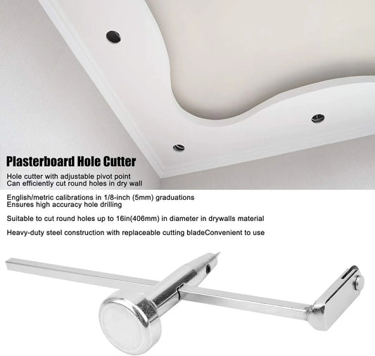 Dry Wall Circle Cutter Drywall Hole Plasterboard Saw Adjustable Pivot Peaceful Pleasures Health and Wellness