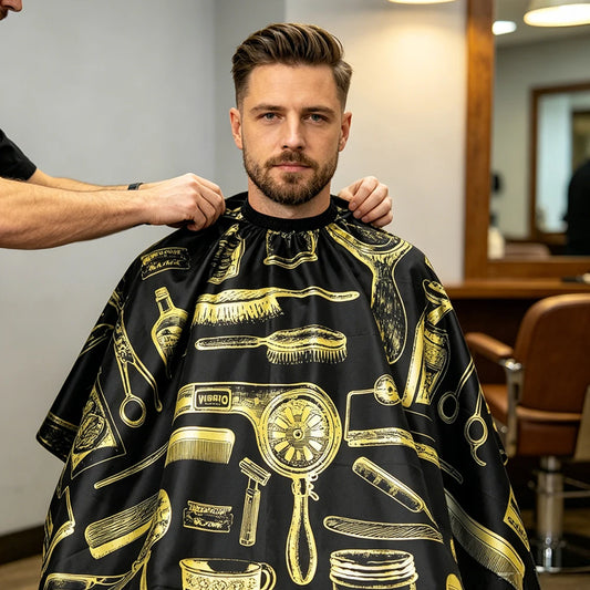 Waterproof Salon Barber Cape | Professional Hair Cutting Apron Salon Barber Cape Peaceful Pleasures Health and Wellness