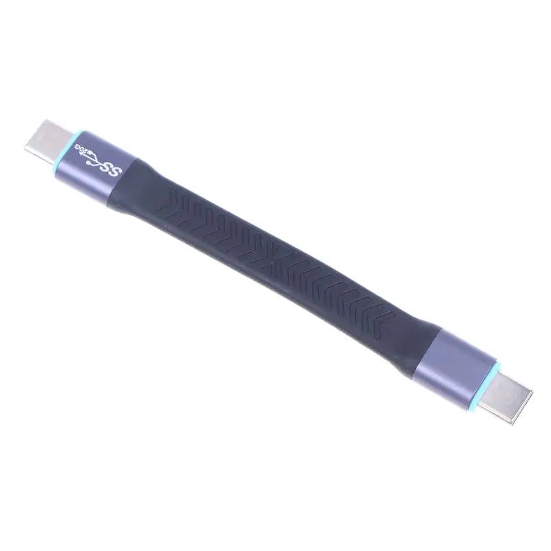 1PCS Size 10cm 20Gbps USB3.2 TypeC Cable Fast Charging UsbC To UsbC Cable High Speed TypeC Data Line Short Line Peaceful Pleasures Health and Wellness