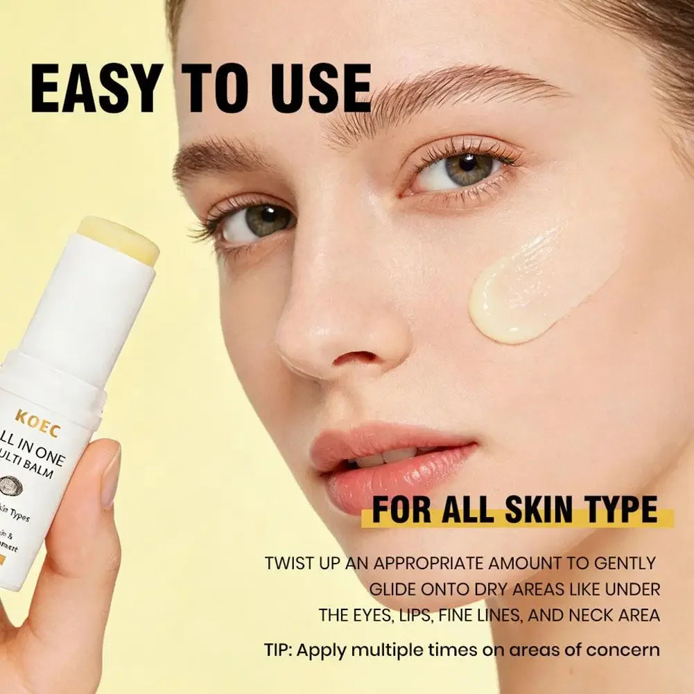 White Truffle Multi Balm Stick & PDRN Pink Collagen Volume Serum Stick Moisturizing Glowy Fade Fine Lines Finish Solid Skincare Peaceful Pleasures Health and Wellness