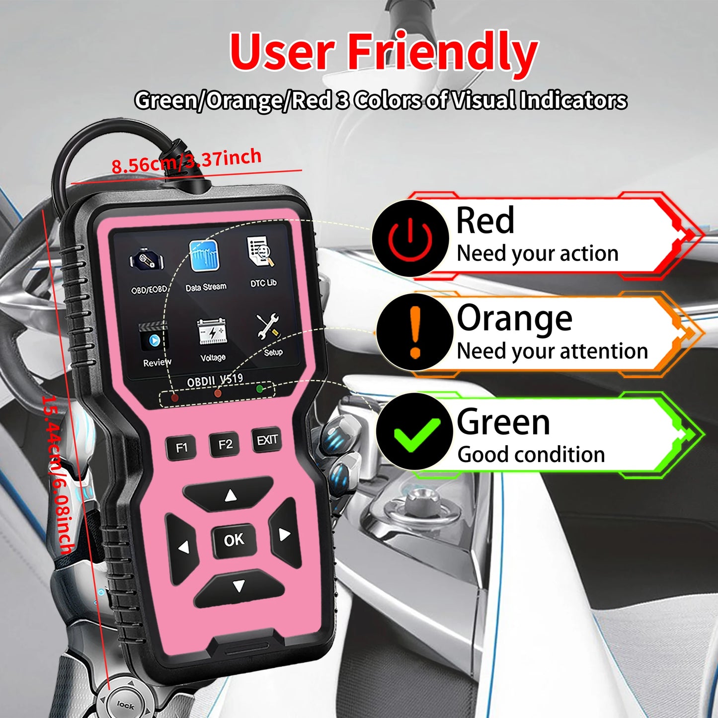 OBD2 Diagnostic Scanner – Read & Erase Codes, All OBDII Cars Peaceful Pleasures Health and Wellness