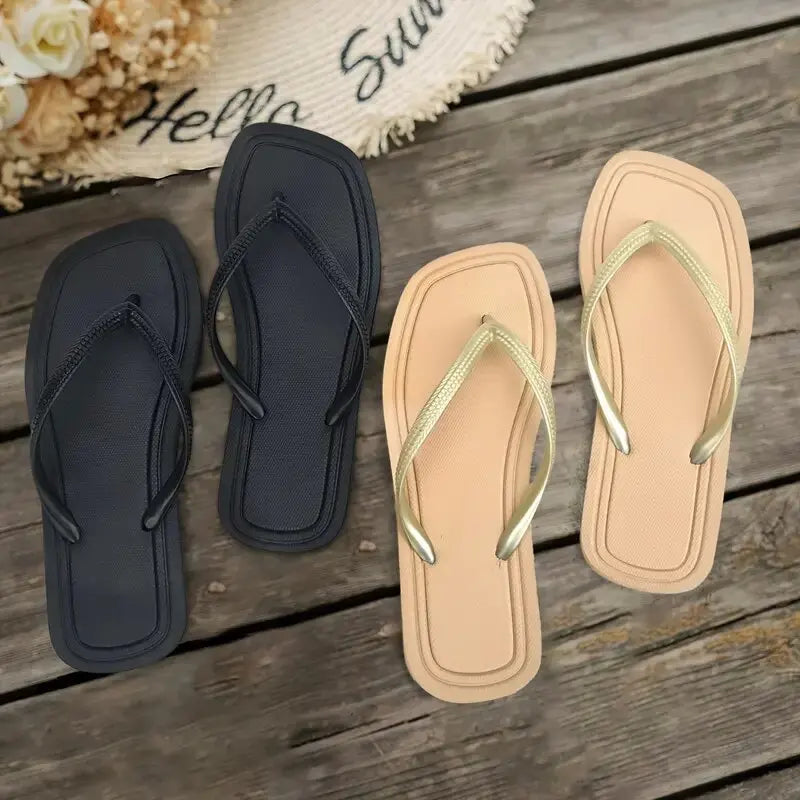Women's Summer Flip Flops – Flat Beach Slides & Garden Sandals