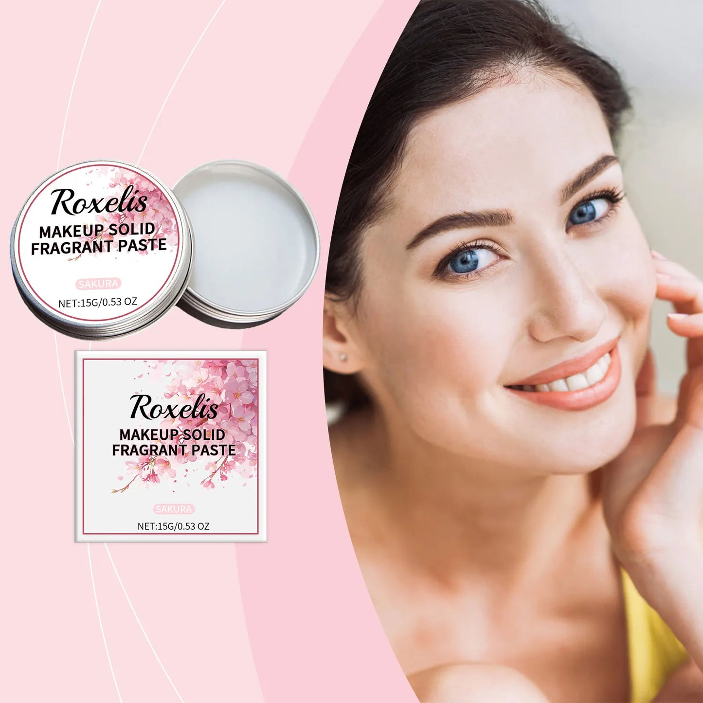 ROXELIS Sakura Solid Perfume Balm | Cherry Blossom Travel Scent