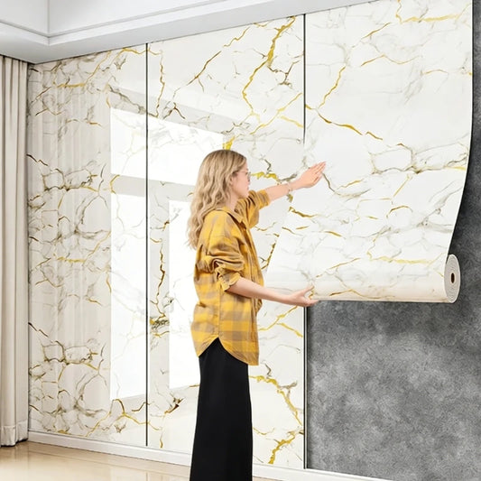 3D Marble Self-Adhesive Foam Wall Panels | Waterproof Stone Look Peel & Stick Wallpaper Peaceful Pleasures Health and Wellness