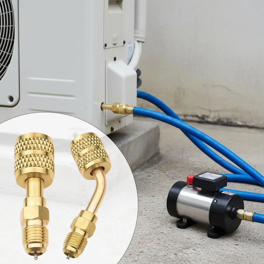 1Pcs R22 R410 R134a Adapter Air Conditioning Refrigeration Conversion Fitting 5/16 SAE Female 1/4 SAE Male Quick Coupling Peaceful Pleasures Health and Wellness