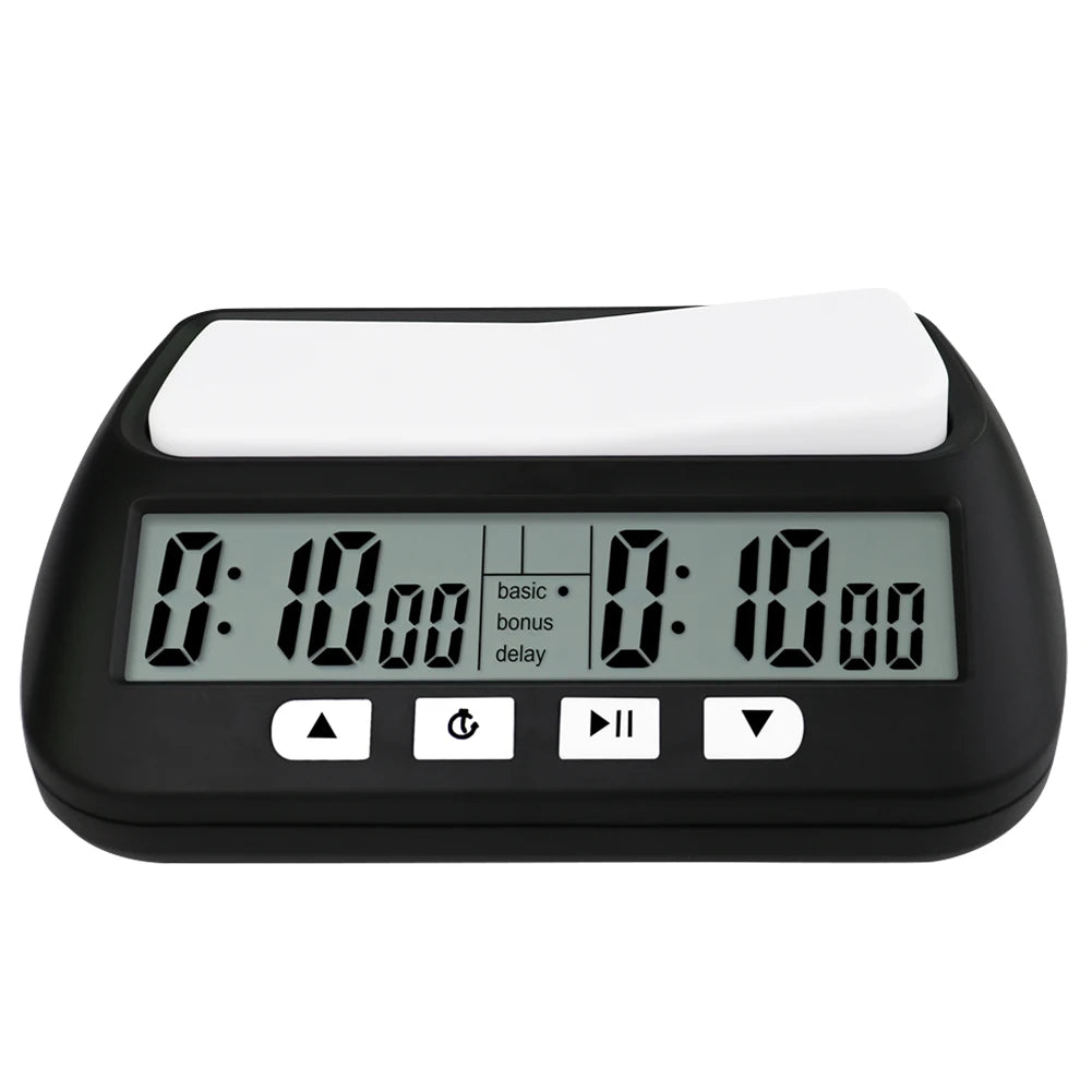 Professional Board Game Stopwatch Count Up Down Competition Hour Meter Table Games Chess Clock Timer for International Chess Peaceful Pleasures Health and Wellness