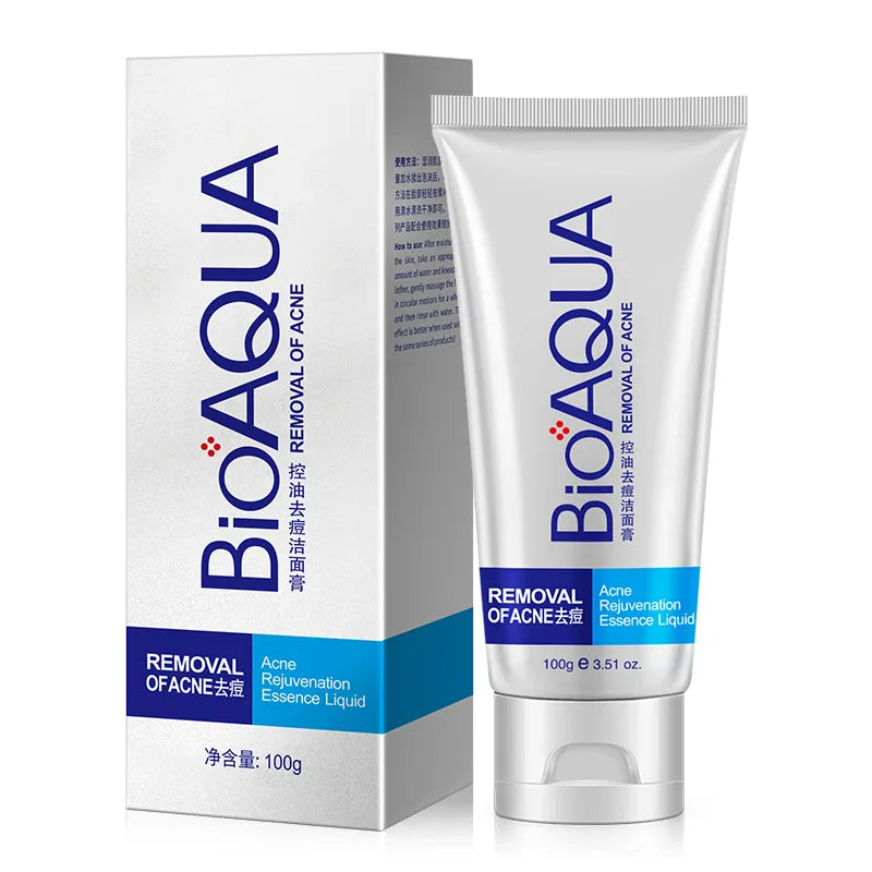 BIOAQUA Anti-Acne Foaming Facial Cleanser – Blackhead Remover
