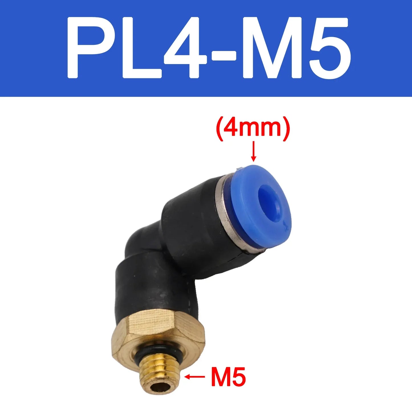 Pneumatic Elbow Quick Connector PL4-16mm Air Hose Fitting
