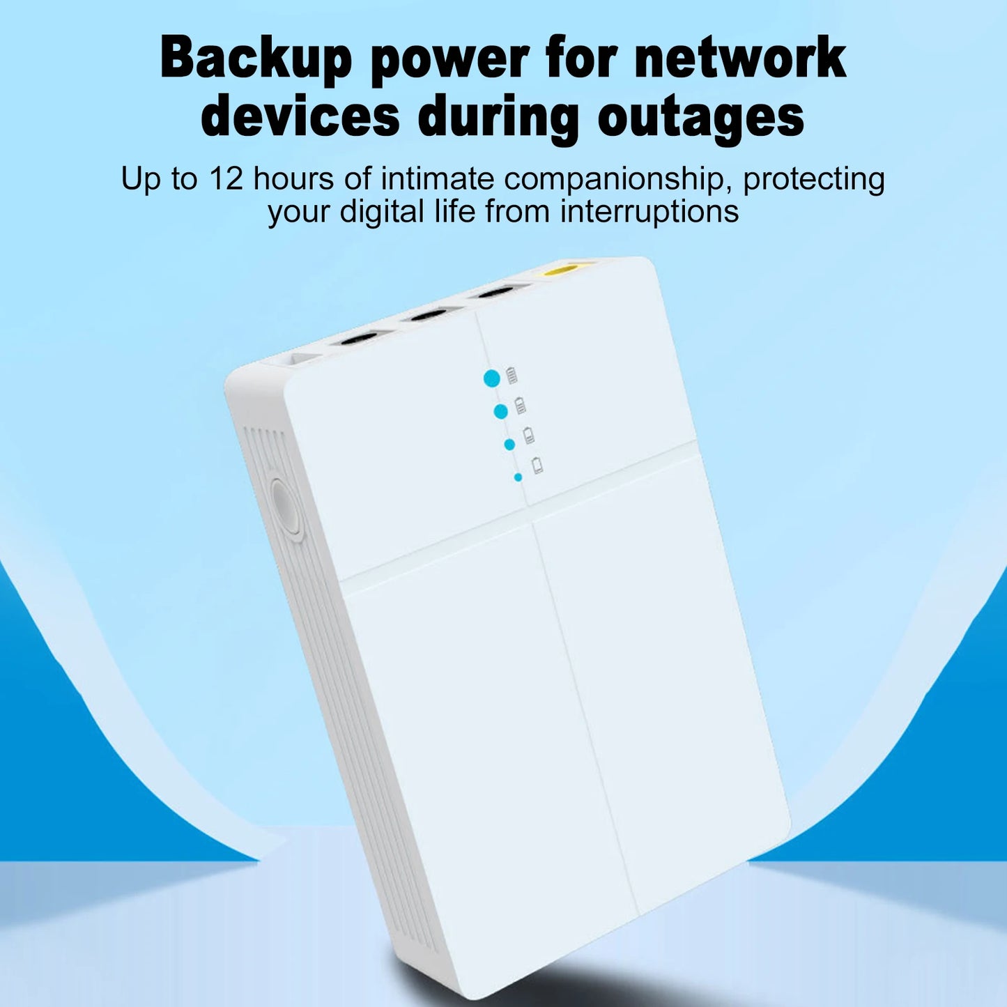 Mini UPS Battery Backup 13500mAh, Portable Rechargeable USB DC Backup Power, 5V/9V/12V Uninterrupted Power Supply Peaceful Pleasures Health and Wellness