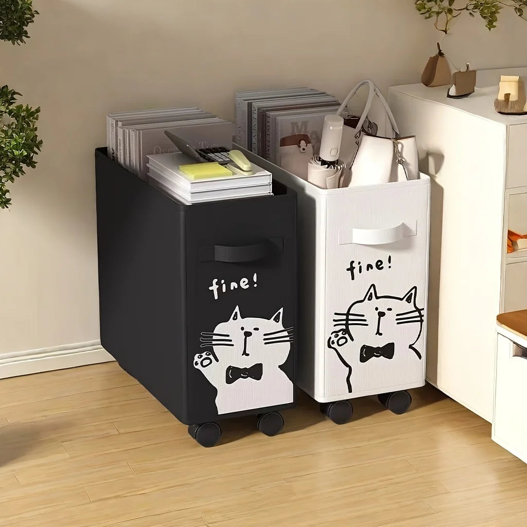 Mobile Rolling Utility Cart | Under-Desk Storage Organizer