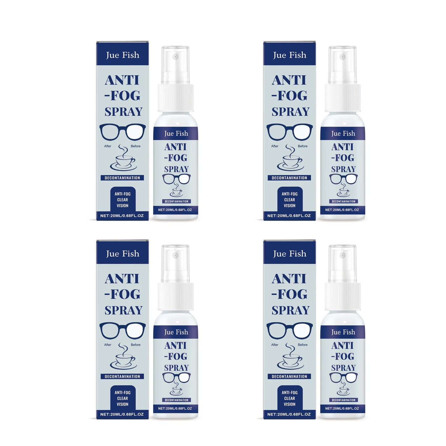 Anti-Fog Eyeglass Cleaning Spray | Lens Cleaner & Defogger 20ml
