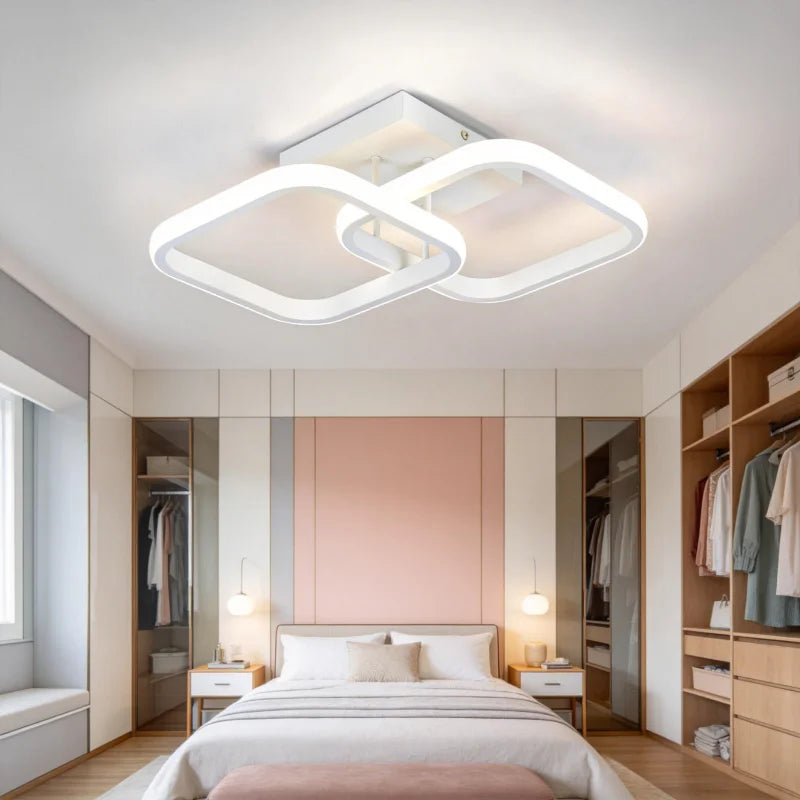 RUNTOIN Modern LED Ceiling Light | Hallway, Office & Home